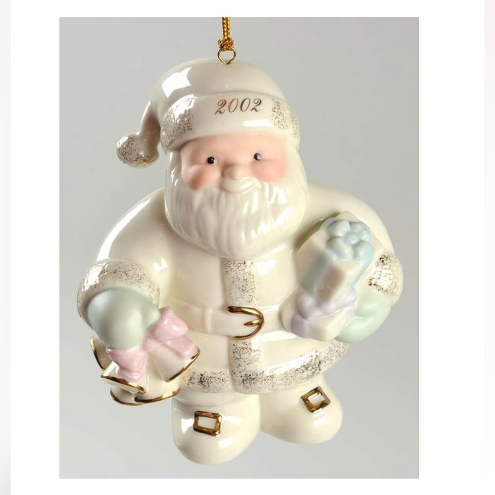 Lenox “Santa Rings In The Holiday” 2002 Christmas Ornament